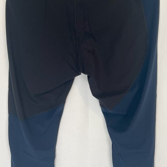 Lululemon Nulu Colour Block High-Rise Crop 23" Black / True Navy Renewed Size 14 - Picture 6 of 6